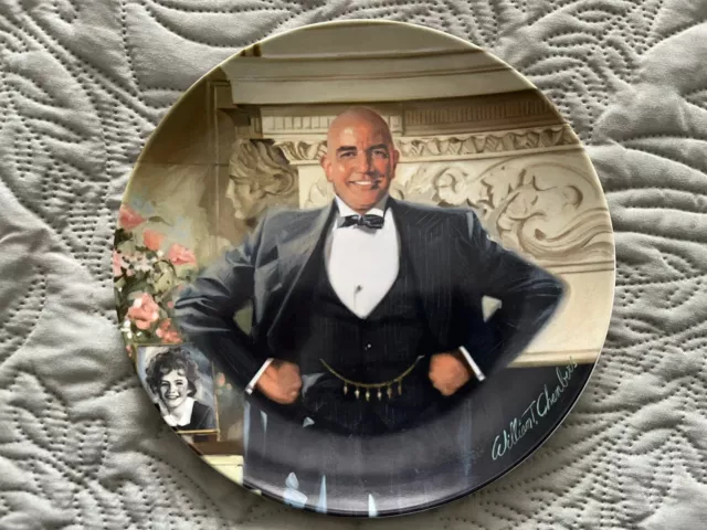 Annie Collector's "Daddy Warbucks" 1982 W/COA Knowles Collector Plate # J 6416.