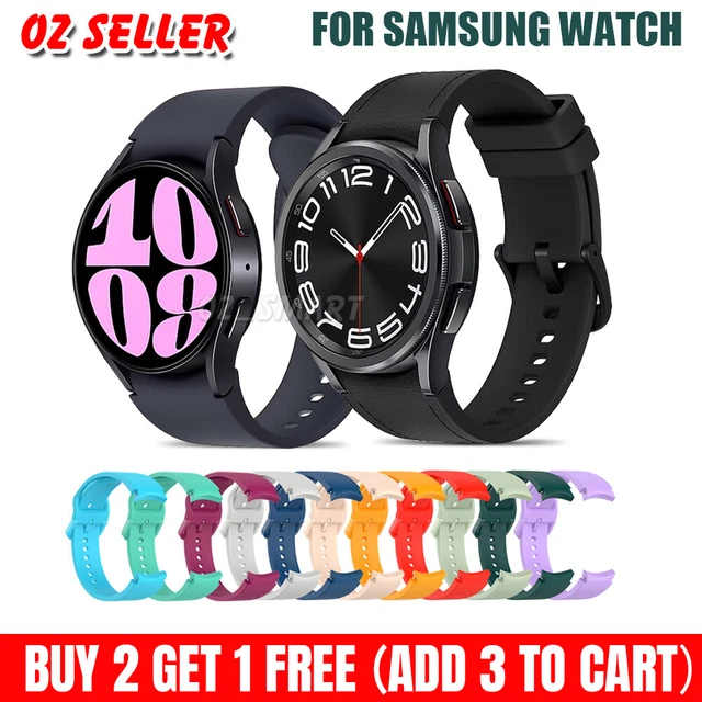 Silicone Band for Samsung Galaxy Watch 6 4 Classic 5 pro 44mm 40mm 47mm  43mm 46