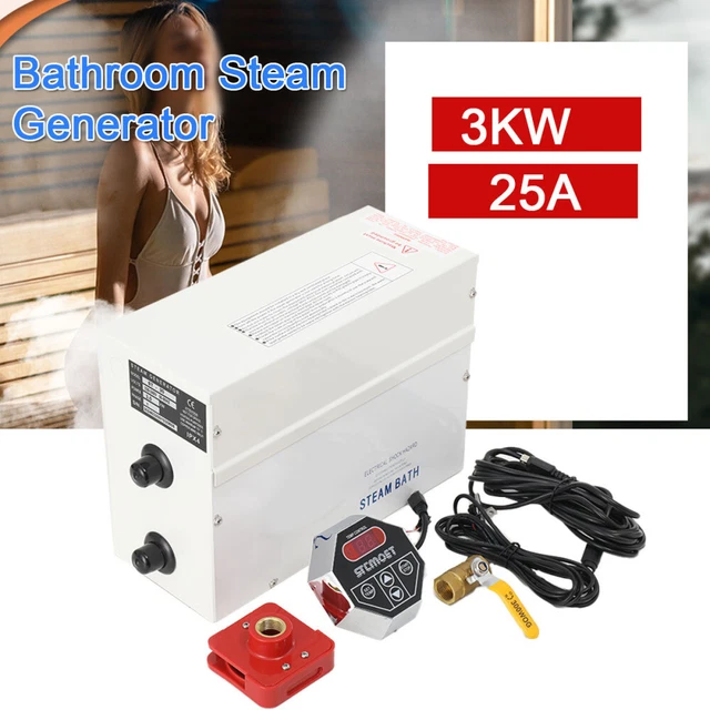 Generatore Di Vapore Sauna 220V Per Casa - Macchina Fumigazione Con Telecomando, Serbatoio 2800ml Inox