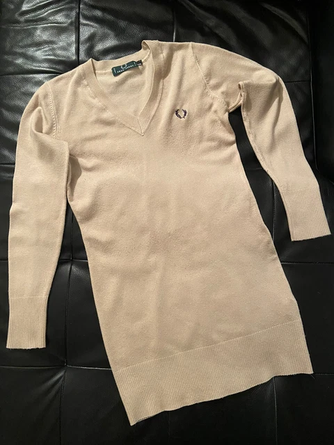 vestito donna lungo maglione fred perry S/M