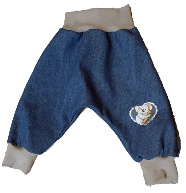 Pumphose Mitwachshose Haremshose Jeanshose Kinder Baby Handmad neu Applikation