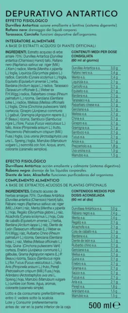 Depurativo Antartico Diuretico Metodo Decottopia Tarassaco E Carciofo 500Ml 3