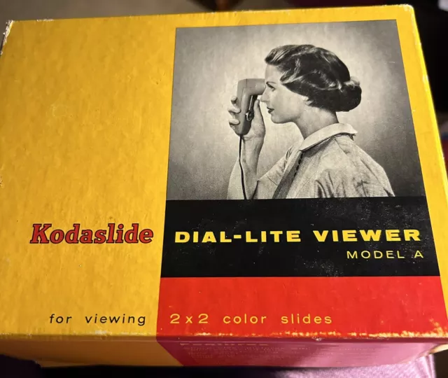 Vintage 1950's Kodak Kodaslide Dial-Lite Viewer Model A Slide Viewer