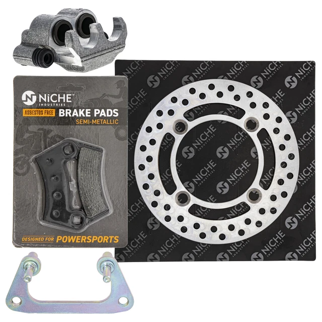 NICHE Front Left Brake Rotor Caliper Pad Set for Polaris RZR 570 5254272