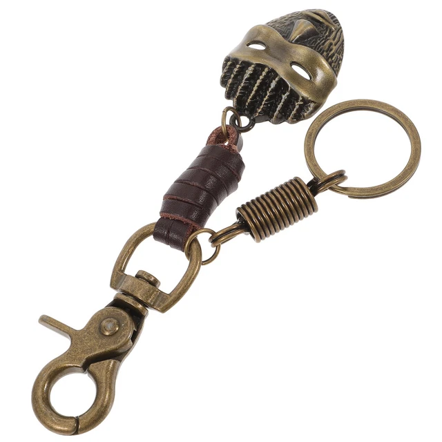 Mask Keychain Key Chain Man Locket Men Simulation Mask Keyring