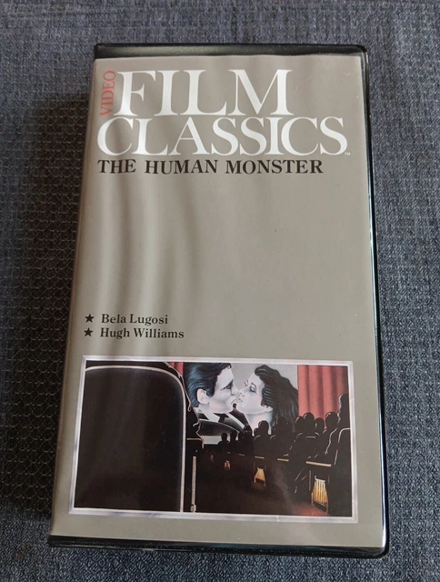 THE HUMAN MONSTER VHS Horror Movie 1937 B&W VCI Bela Lugosi Video Film ...