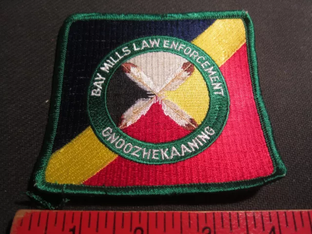 Bay Mills Michigan Indian Tribe Law Enforcement Tribal police patch