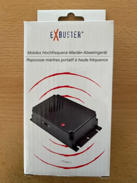 Exbuster Marderabwehr: 2er Pack Mobiles Hochfrequenz-Marder-Abwehrgerät  (Marderschreck Auto)