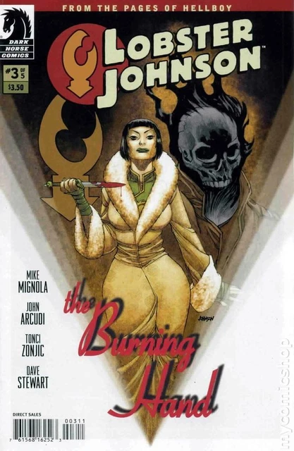 Lobster Johnson The Burning Hand #3 VF- 7.5 2012 Stock Image