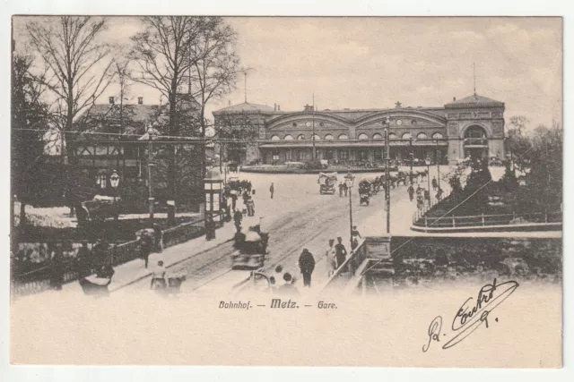 METZ  - Moselle - CPA 57 - La Gare - belle carte editeur Hurlin