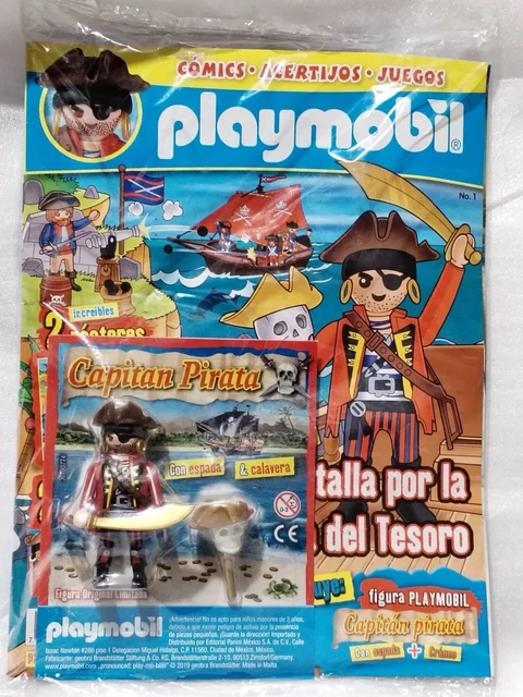 REVISTA PLAYMOBIL PANINI México Capitán Pirata #1 Con Figura