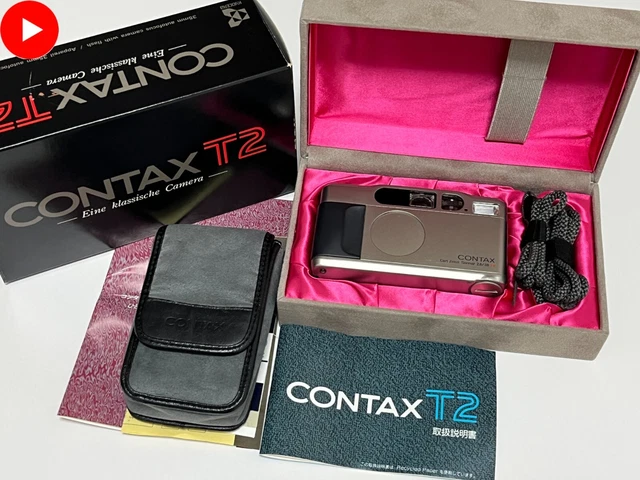 [Near MINT in Box] Contax T2 Titan Silver Point & Shoot Film Camera From JAPAN