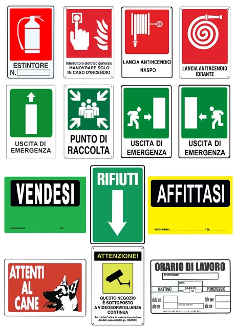 Cartello Vietato Fumare 20x30 Cm In PVC - Targa Normativa Italiana Prodotta In Italia