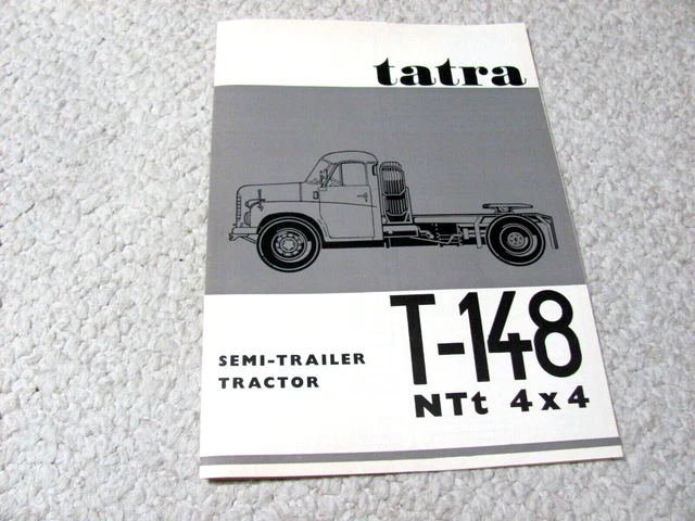1970's TATRA T-148 NTt 4x4 (CSSR) SALES BROCHURE