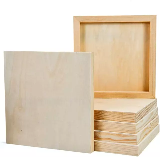 Panel de pintura acunada de madera de lona de madera JeogYong 6 piezas y