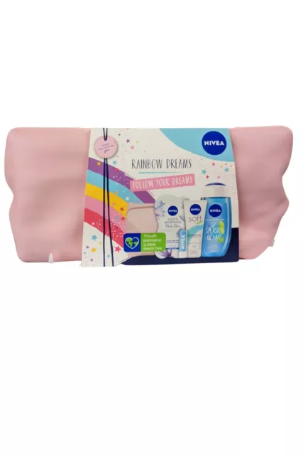 Nivea Rainbow Dreams Skincare set Moisturiser, Shower Gel, Lip Balm, Face Mask