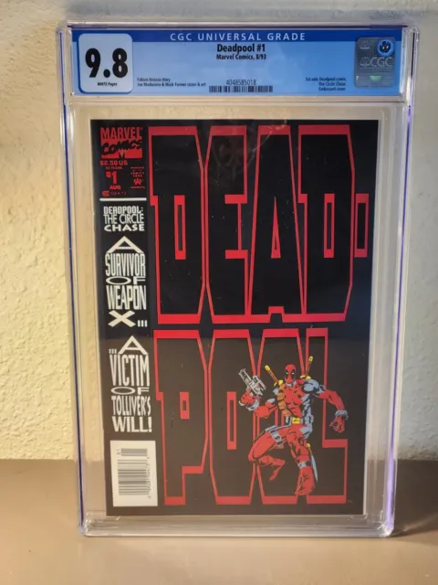 Deadpool Circle Chase #1 Ultra Rare Newsstand CGC 9.8 Marvel MCU  8/1993