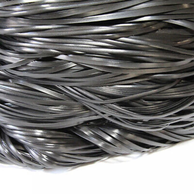 10M Plástico Negro Ratán Tira Plana Muebles Silla de Reparación Material Tejido Artesanía