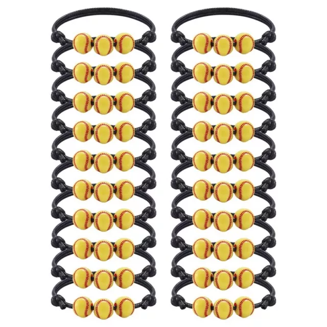 Paquet de 20 Bracelets de Softball Faveurs de FêTe Perles de Softball Brace6115