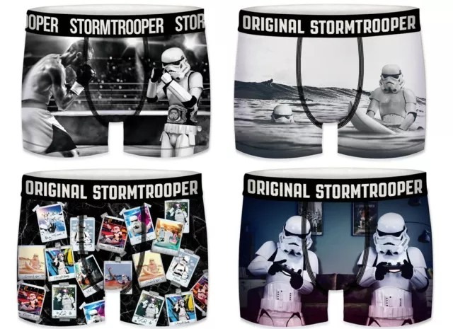 Star Wars 4Stk. Boxershorts "Storm Trooper Edition" Disney Retroshorts