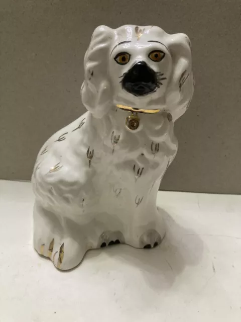 Beswick Pottery Spaniel Dog Figure,Wally Ornament,1378-6,Gilded
