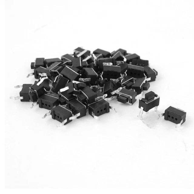 47pcs 3x6x5mm DIP through hole push button switch clock switch
