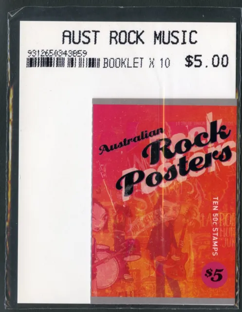 AUSTRALIA 2006 Rock Posters Stamp Booklet 10 x 50c SB213 Unopened AP Package MNH