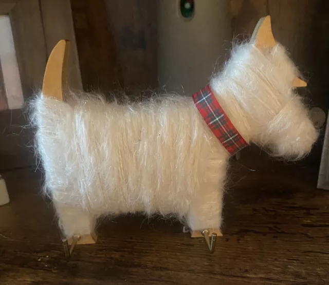 westie west highland terrier dog key rack / hook  Pure Wool
