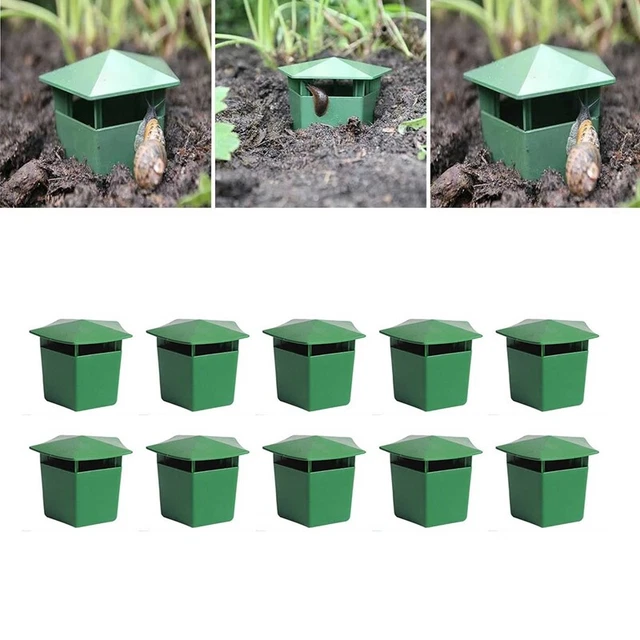 10PZ Riutilizzabile Esca Trappole per Lumache Giardino Pest Cattura Trappol O5V6