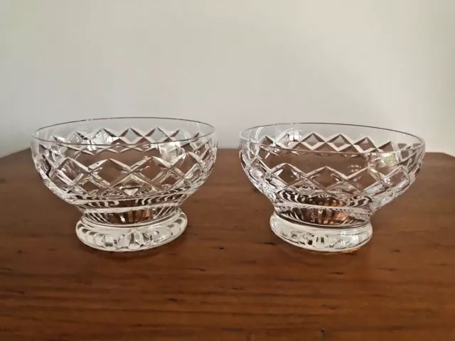 2 - Beautiful discontinued 'Stuart' crystal Bowls -England