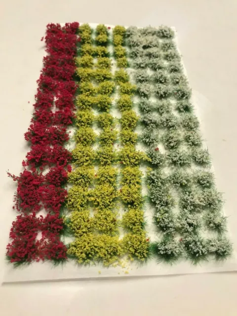 Self-Adhesive mixed Flowering Static Grass Tufts 4mm high