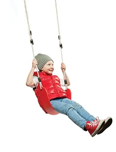 Soft Seat Red Child Swing (Red)