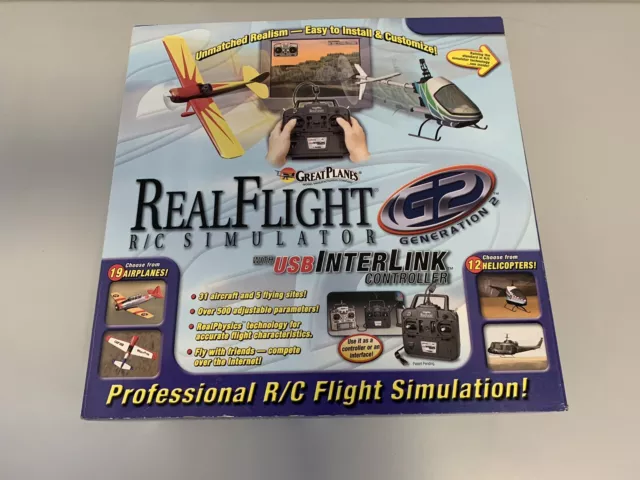 Realflight G2 R/C Simulator With Usb Interlink Great Planes
