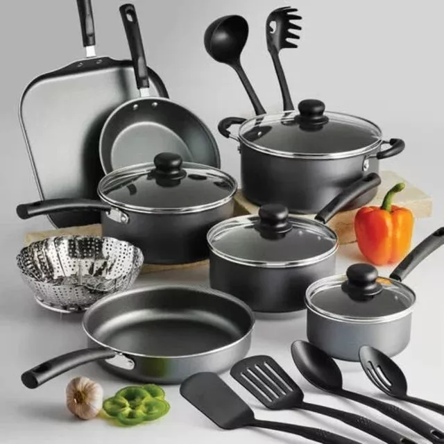 https://www.picclickimg.com/rUYAAOSwal1lTgLu/18-Piece-Non-stick-Cookware-Set-Steel-Gray-pots.webp