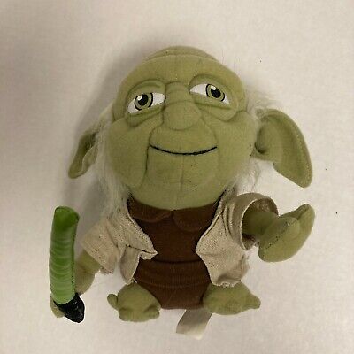 Star Wars Yoda Avec Sabre Laser plush soft toy 7" Lucasfilm Ltd 