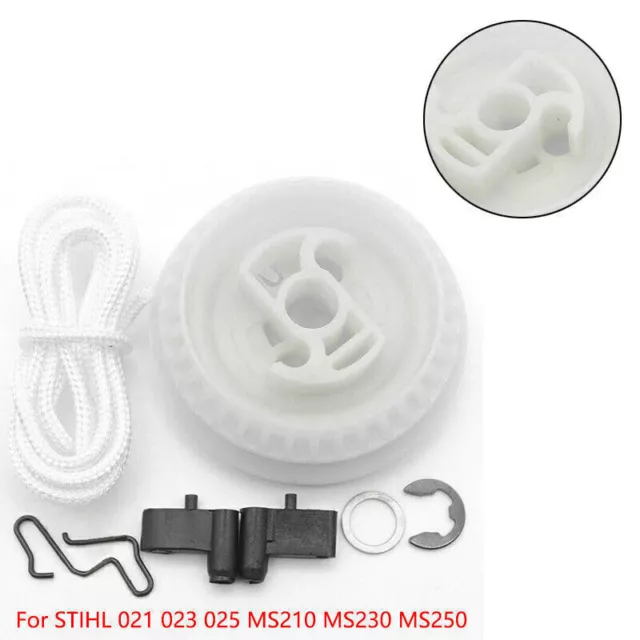 Recoil Starter Pulley Pawl Rope Set For Stihl 021 023 025 MS210 MS230 Chainsaw