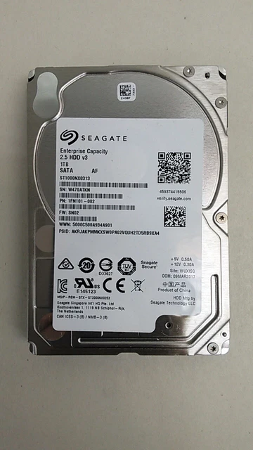 SEAGATE ST1000NX0313 1 TB 2.5 in SATA III Enterprise Hard Drive $42.23 ...