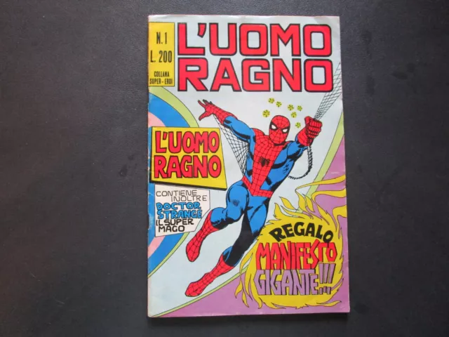 L'uomo Ragno 1 Originale Corno 1970 Non Di Busta Ottimo Senza Manifesto !!!