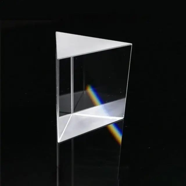 Optical Glass Prisms Crystal Triangular Prism 10*10*10mm Right Angle Isosceles