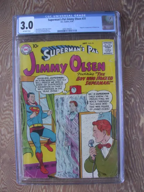 Superman's Pal Jimmy Olsen  #31  CGC 3.0  1st appearance and origin Elastic Lad