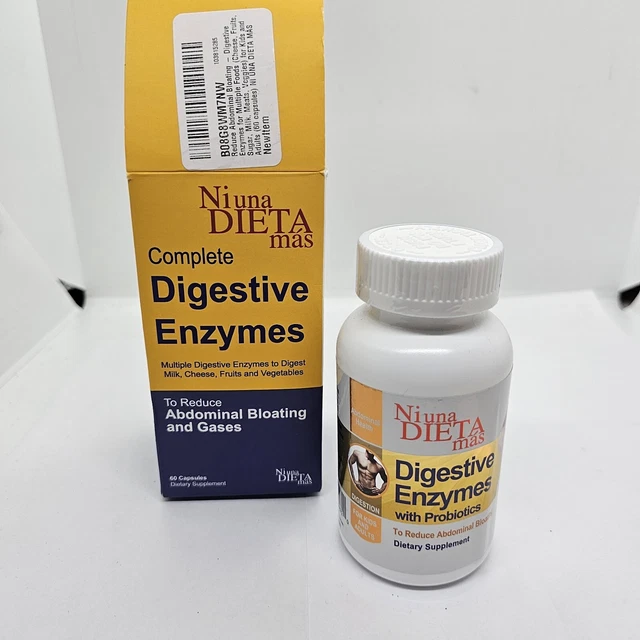 NI UNA DIETA MÁS, suplemento dietético probióticos enzimas digestivas 60 cápsulas 03/24