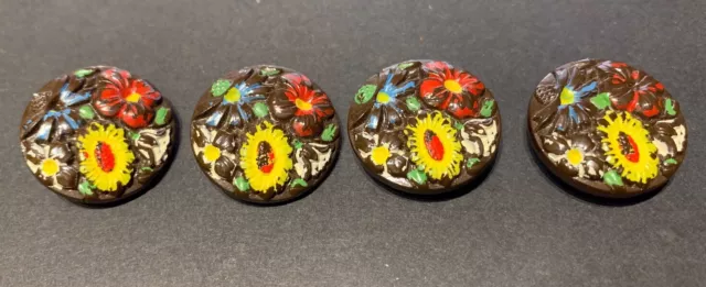 BOUTONS COLLECTION COUTURE ANCIENS 19 emm EN PÂTE DE VERRE 22 mm