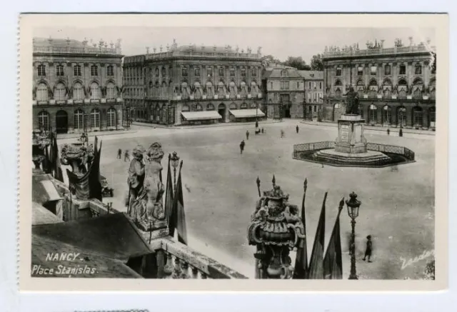 Place Stanislas Real Photo Postcard Nancy France 1955 by  Roeder
