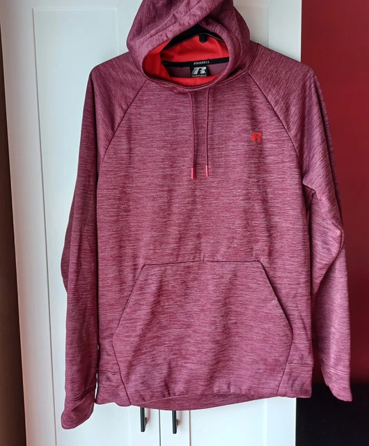 Russell Men's Tech Fleece Blue Pullover Hoodie Sweatshirt w/Pocket Size Size S