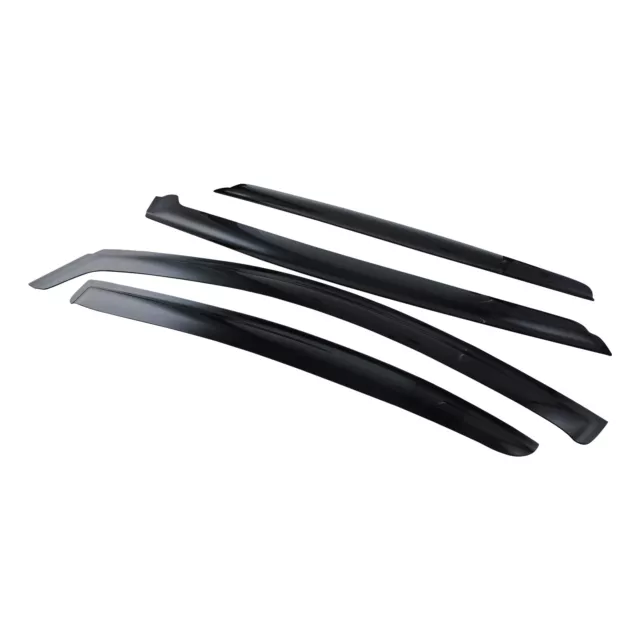 BLACK Slimline Weathershields FOR VE SS SV6 SSV HOLDEN COMMODORE SEDAN NEW X4