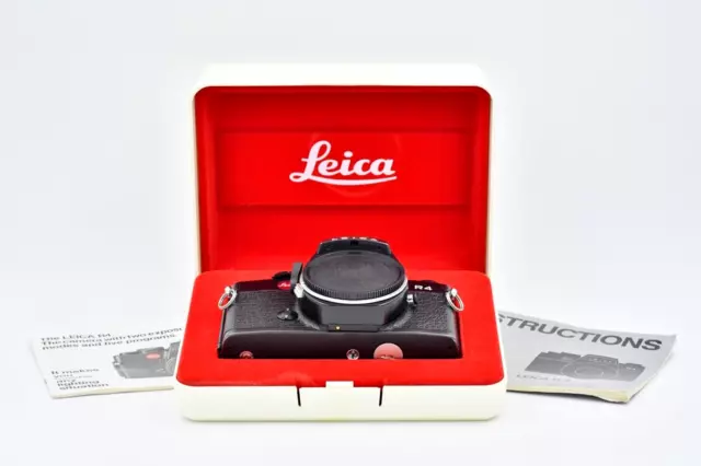 Leitz LEICA-R4 No. 1627254, c-1980 / Estuche de plástico blanco / Instrucciones