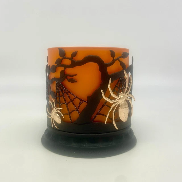BATH & BODY Works Spider  Gold Spider 3wick Halloween Candle Holder
