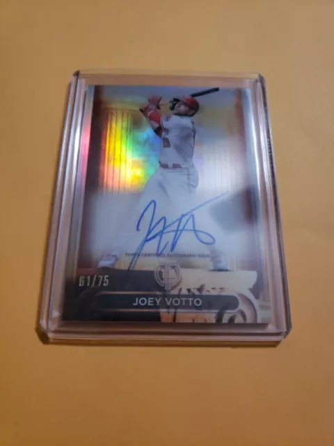 2024 Topps Tribute Joey Votto 61/75.   /75 Pillars of the Game On-card autograph