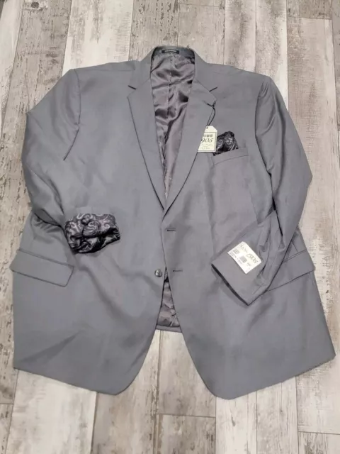 58L Jos. A. Bank Men's 1905 Blazer Gray 100% Wool Brand New 2 Button Sport Coat