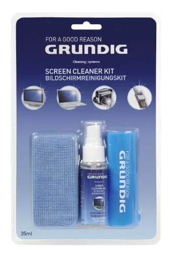 Grundig 3 Piece Computer Screen Cleaner Kit LCD Finderprints Dust Dirt Remover 2